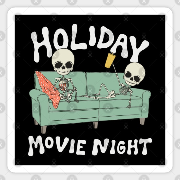 Holiday Movie Night Magnet by cecececececelia